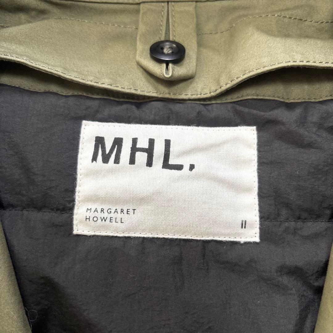 MHL.エムエイチエル ライナー付き モッズコート カーキ　L