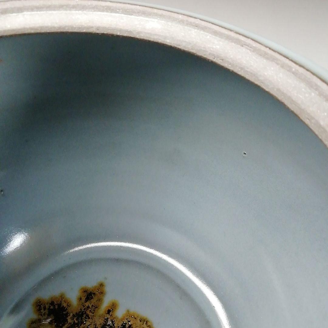 Ｔ１９０　水指　『青磁　水指』『月白』『妙高焼』『髙井進』　共箱　茶道具