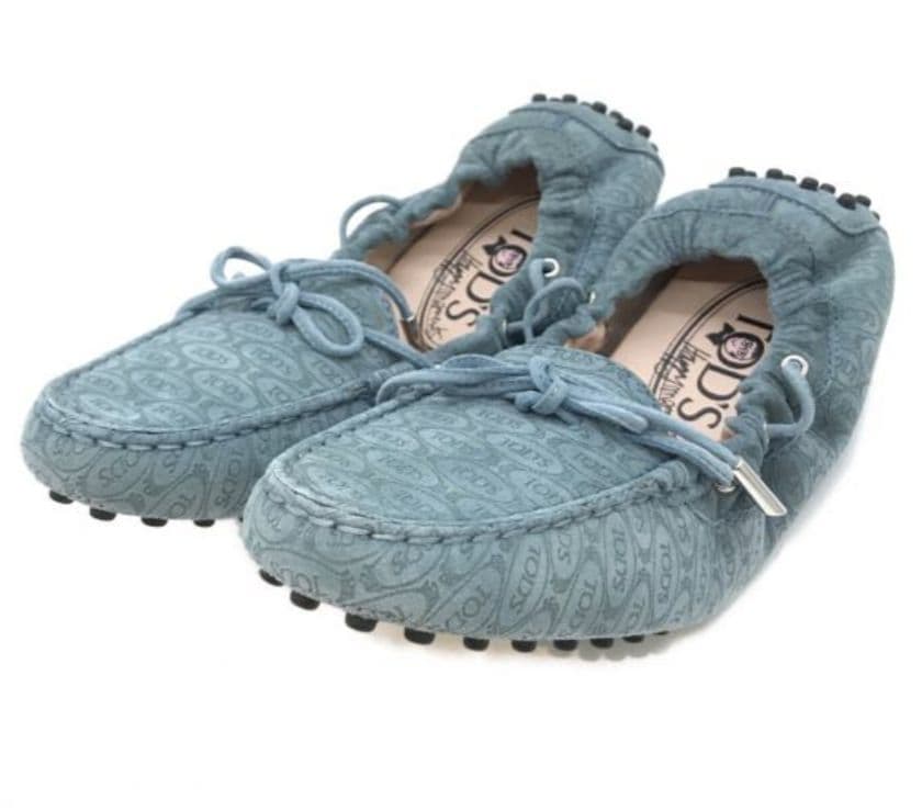 極美品 TOD'S トッズ スウェード モカシン ドライビングシューズ 38