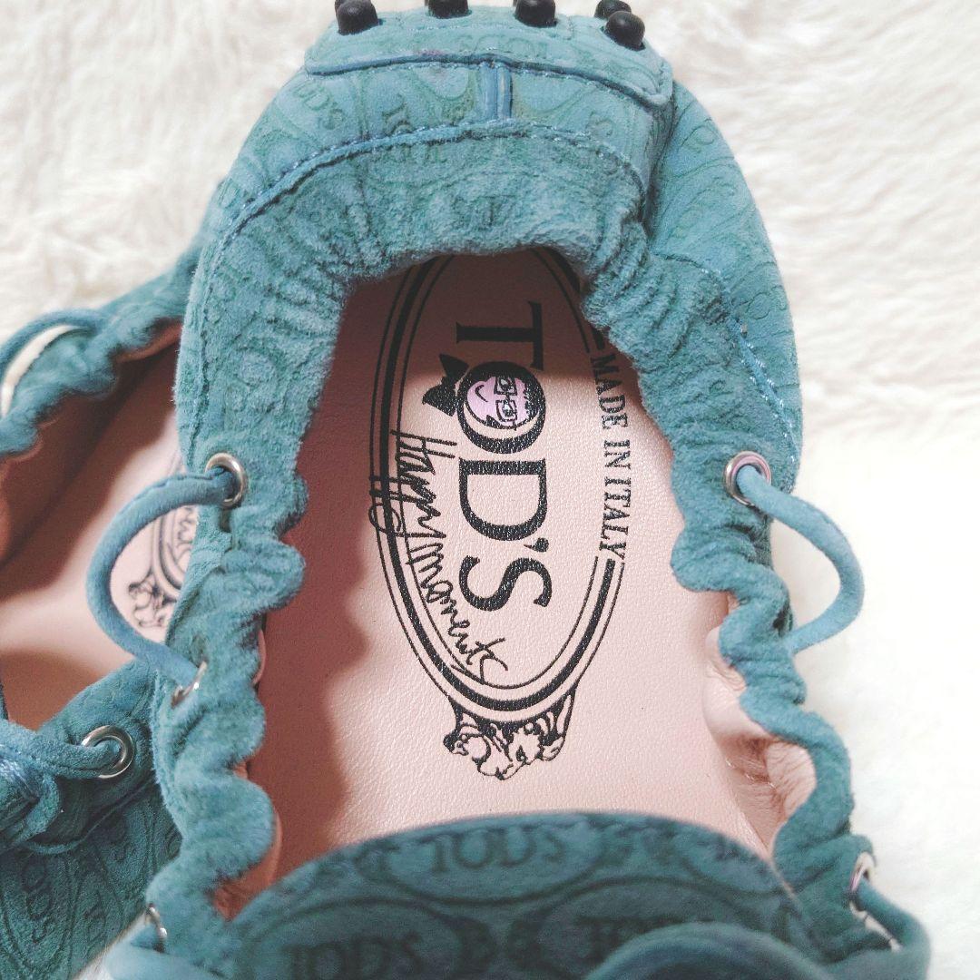 極美品 TOD'S トッズ スウェード モカシン ドライビングシューズ 38