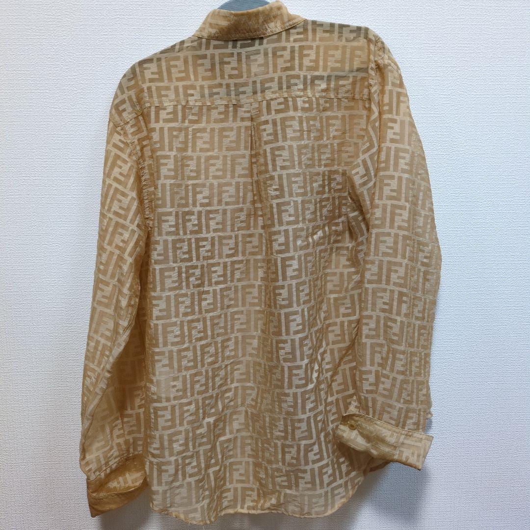 FENDI ロゴ　シースルー　シャツ　イタリア製