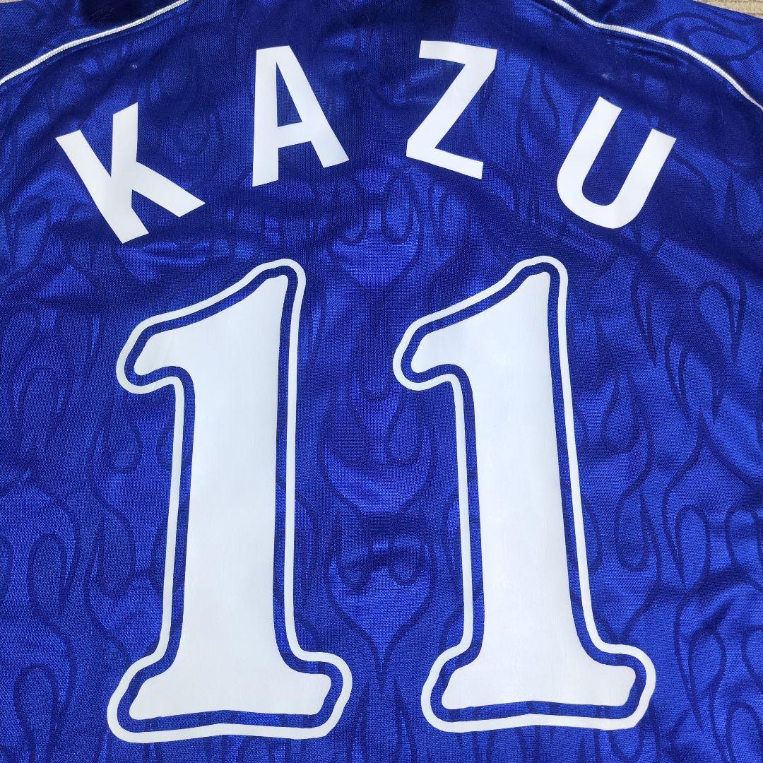 日本代表 1998 ホーム 炎 ユニフォーム 三浦知良 アシックス正規品Оサイズ