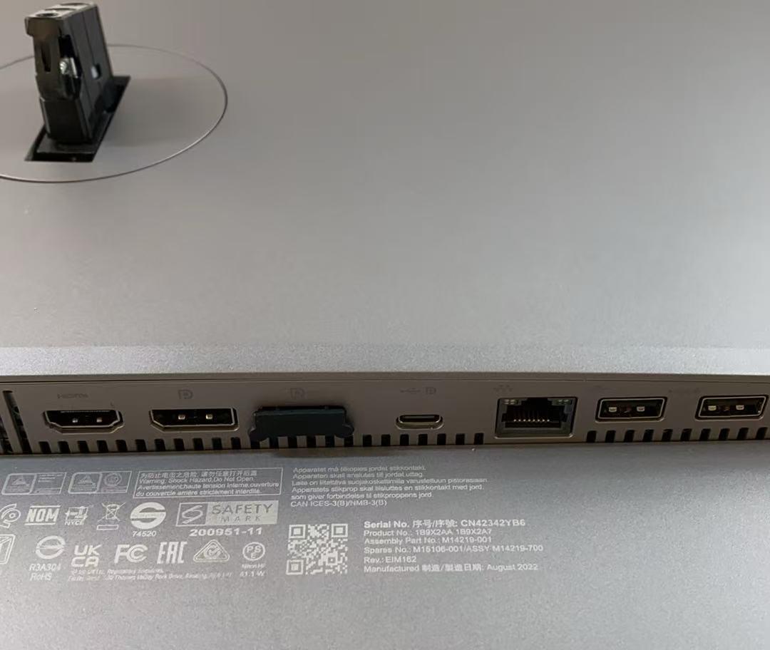 で*】様 HP Z27U G3 27インチ　液晶モニタ2K Type-C HDM