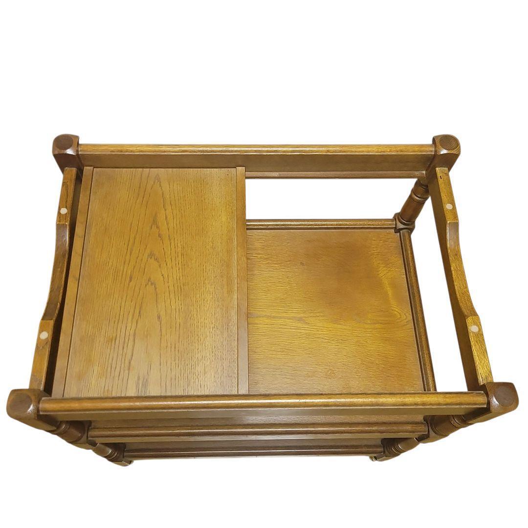 【美品】karimoku　カリモク　キッチンワゴン　ティーワゴン　昭和レトロ