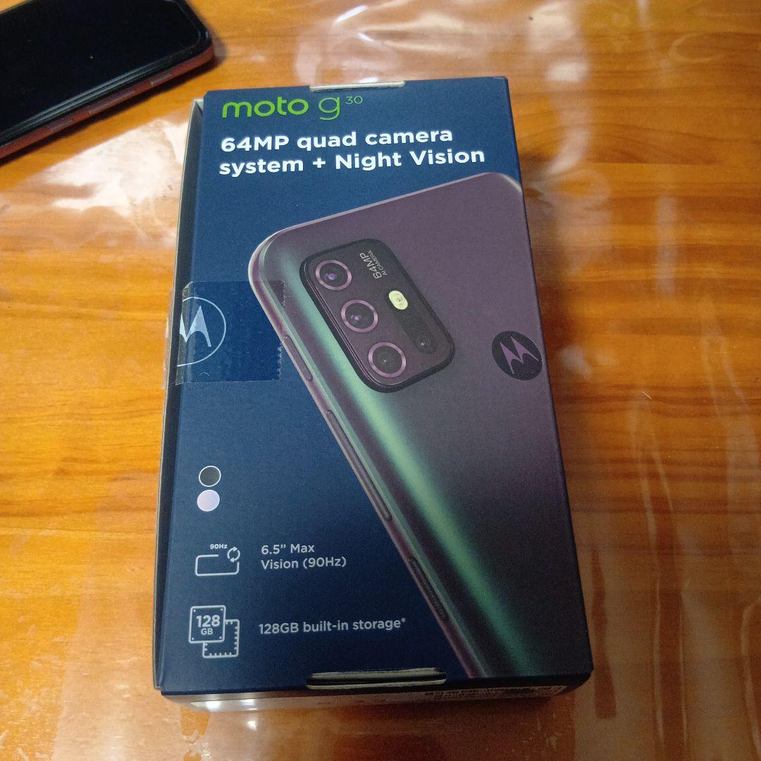 【美品】Motorola moto g30 グラデーションパープル 本体