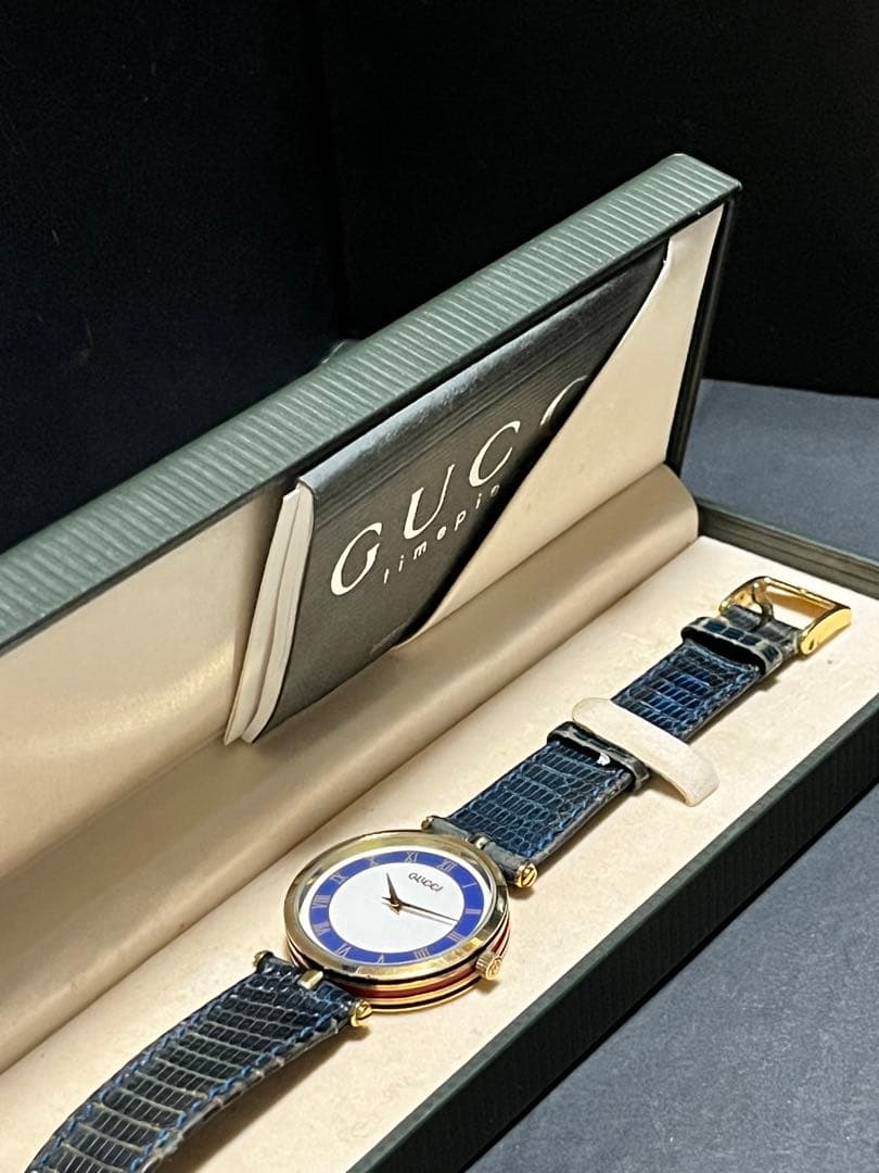★超絶美品！箱保取説付　GUCCIシェリーライン　ユニセックス腕時計　動作良好