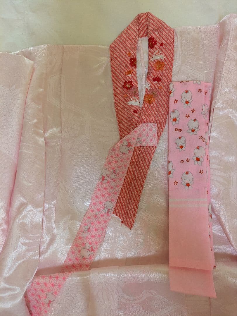 七五三 7歳 正絹 着物セット 肌襦袢 襟 草履 女の子 着物 七歳 四つ身