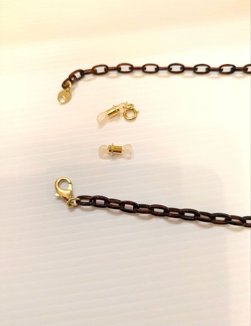 【極美品】べっこう堂本鼈甲眼鏡チェーン＆ネックレス2Way