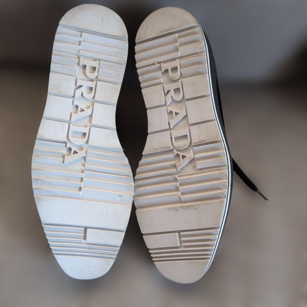 PRADA ブラック レースアップシューズ 厚底 レディース