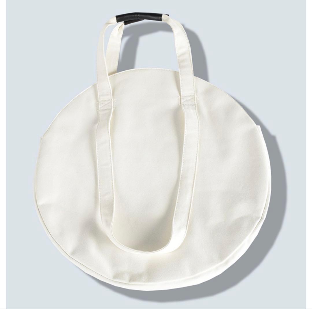 OMMO ホワイト ラウンドエコバッグ 新品未使用