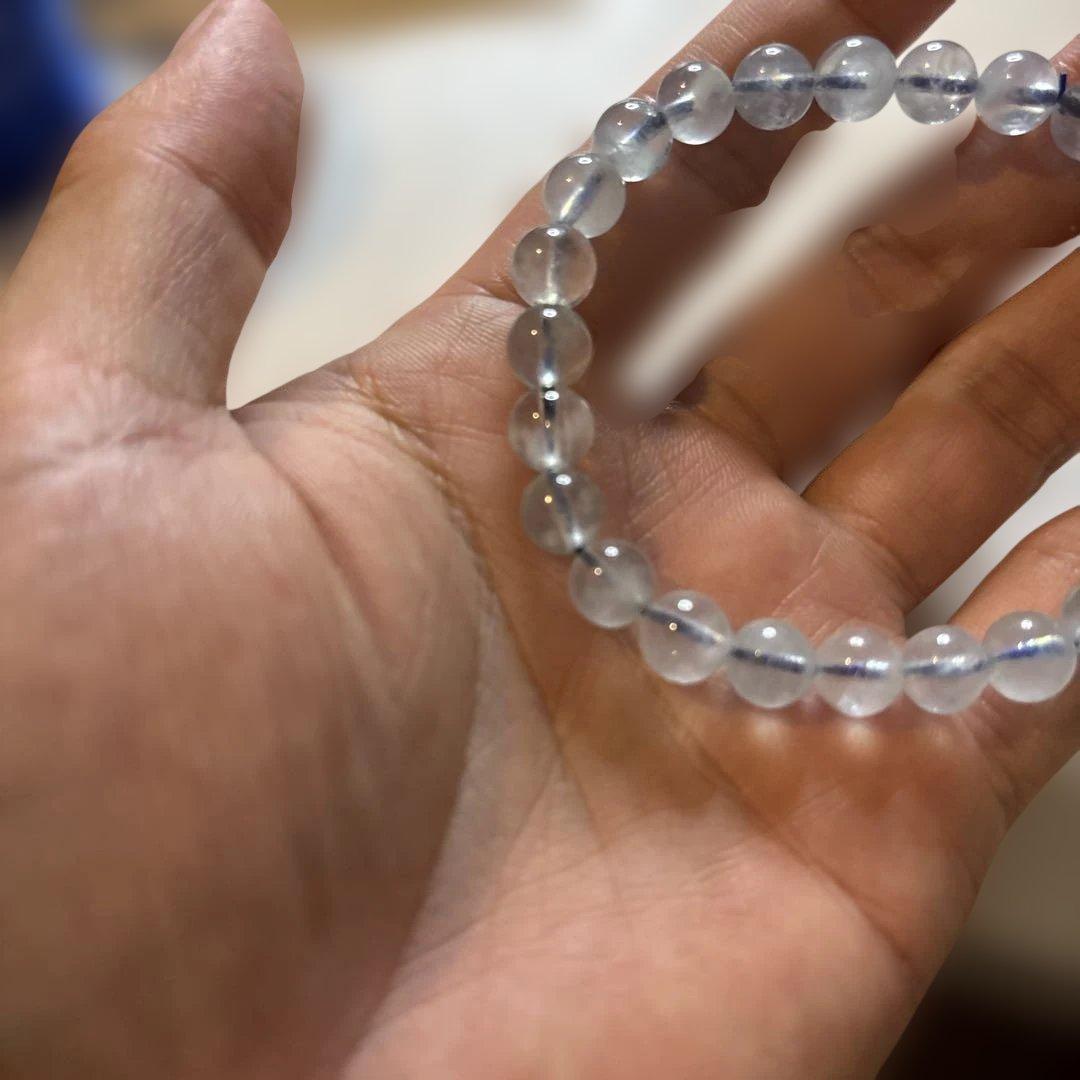 アクアマリンのブレスレットたん！綺麗！ズンとくる！