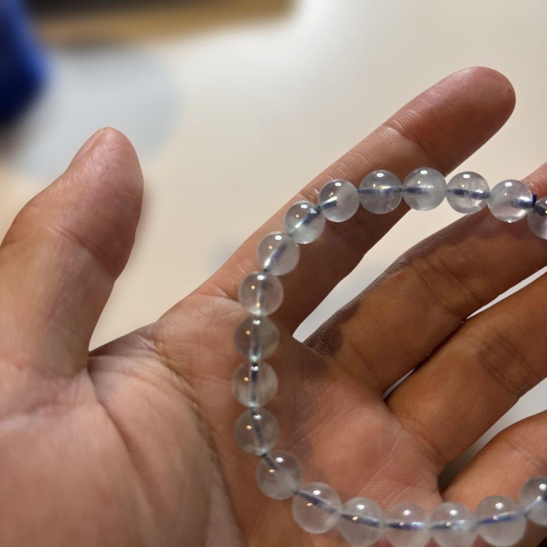 アクアマリンのブレスレットたん！綺麗！ズンとくる！