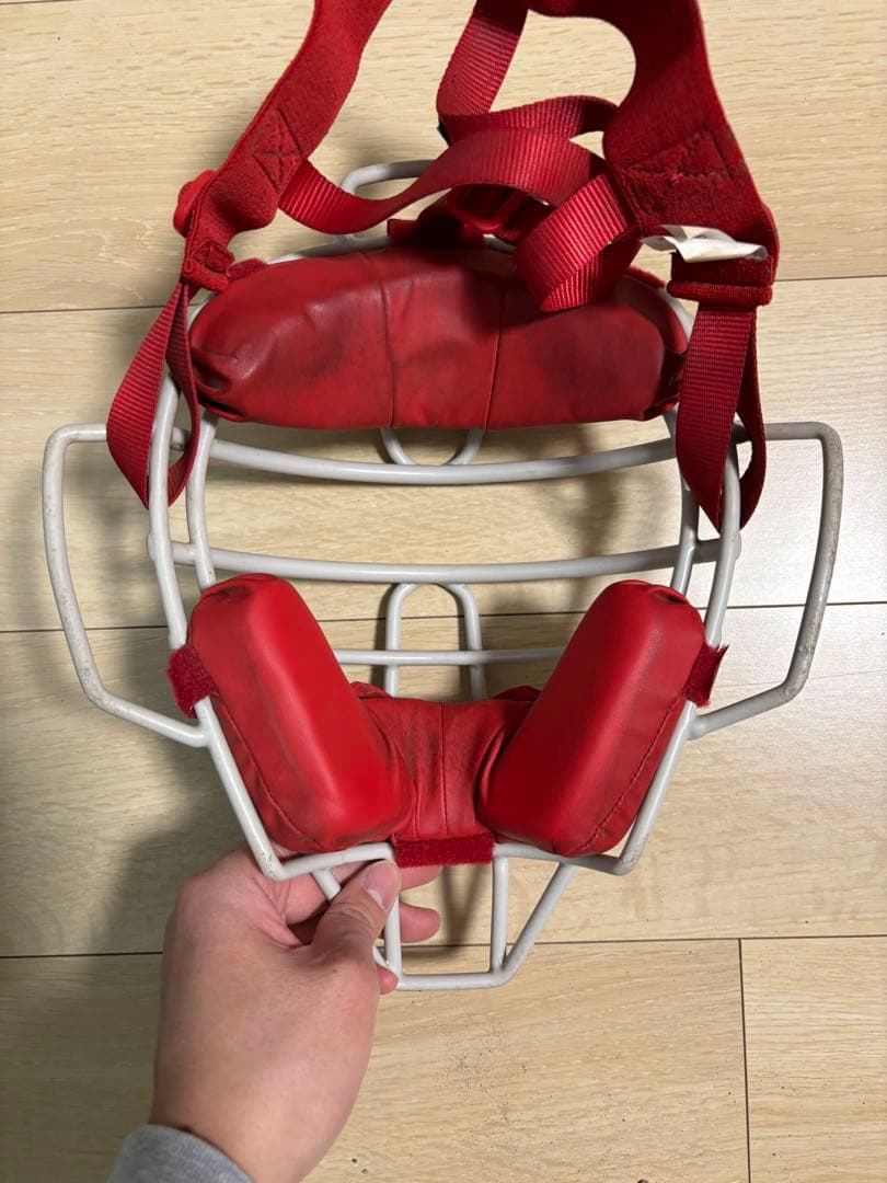 Mizuno キャッチャー防具セット レッド