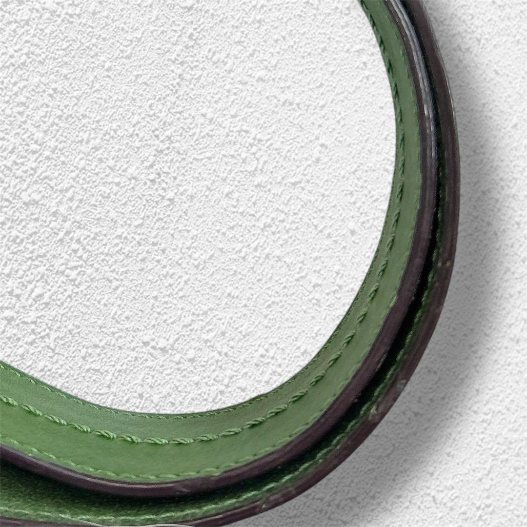 【希少色】コーチ　2wayバケツ型　オールレザー　ショルダーバッグ　グリーン