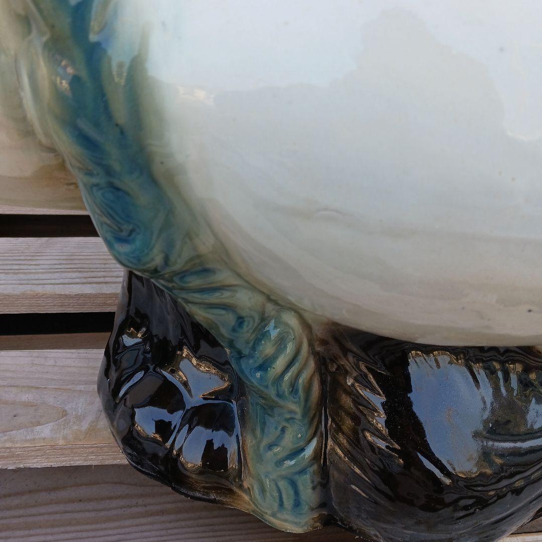 新品　陶器　傘立て　タヌキ　大型　難有　縁起物　オブジェ　置物　和風食堂　業務用