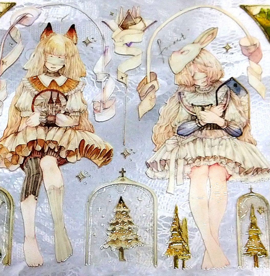 ✩のこり１✩J700＃森林深处(水晶)Reco切り売り海外人物マステ女の子