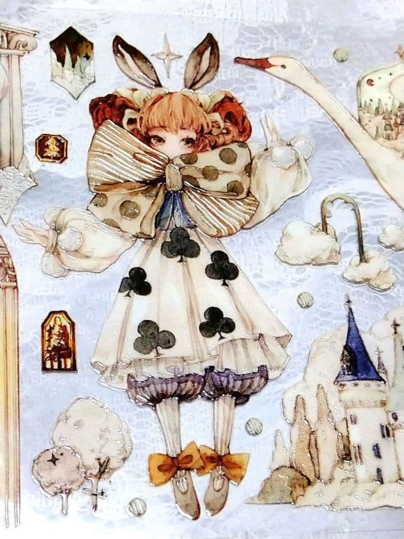 ✩のこり１✩J700＃森林深处(水晶)Reco切り売り海外人物マステ女の子