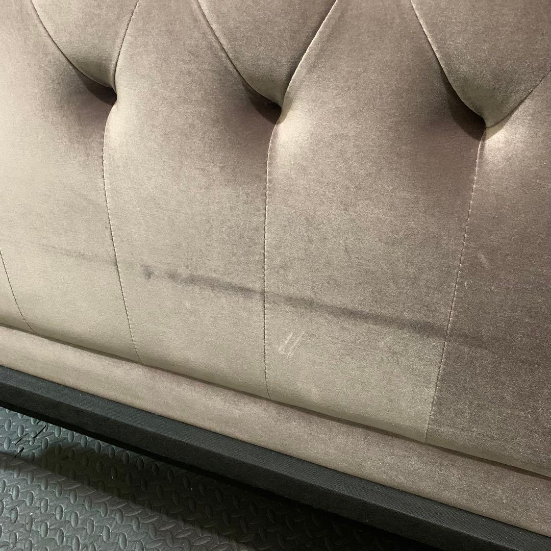 Francfranc ブリッサ ベッド ディンプル セミダブル グレー