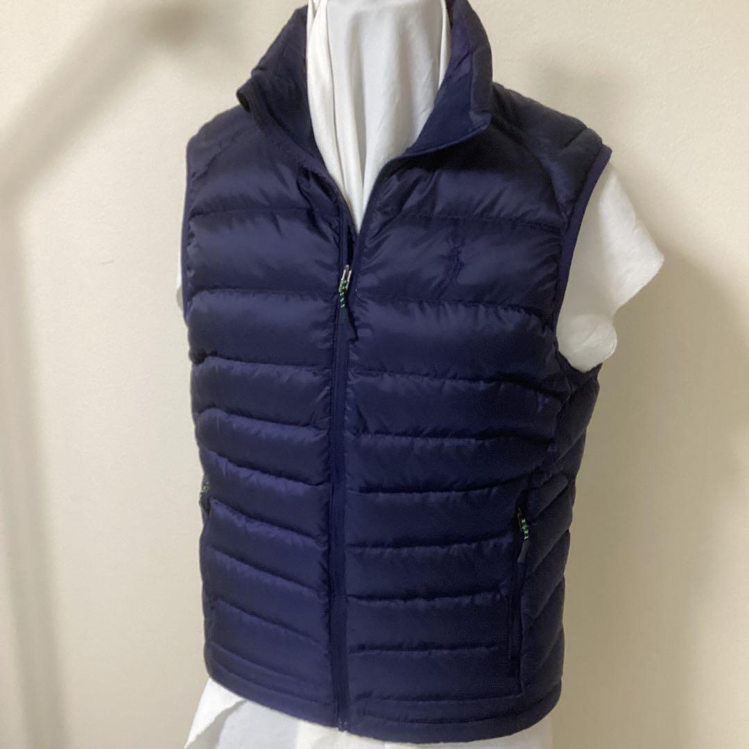ポロラルフローレンダウンべスト紺色　極美品