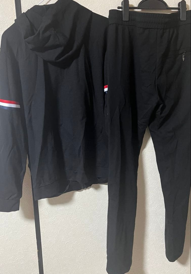 【あんしん鑑定利用】MONCLER ブラックジャージセット