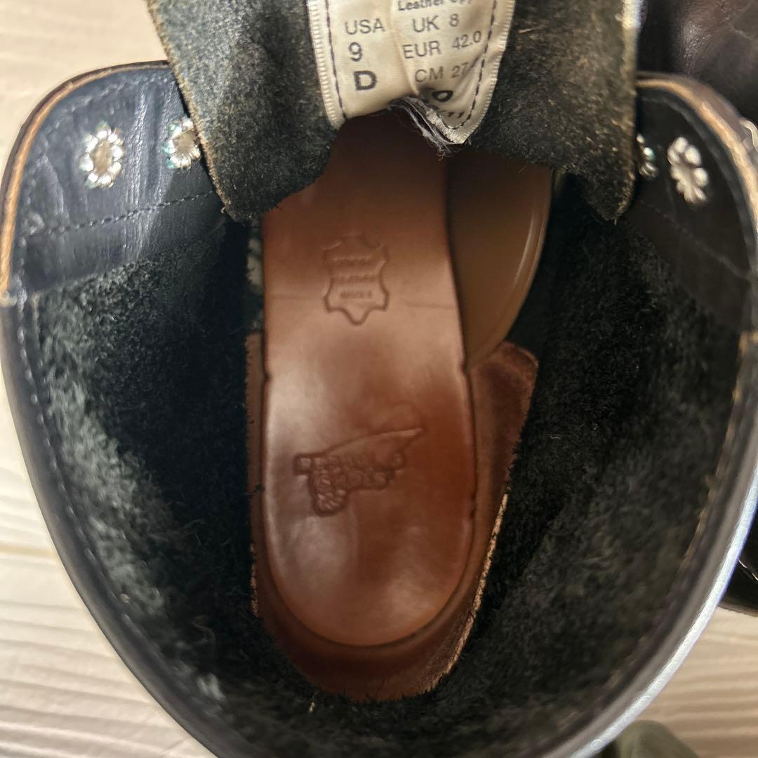 【REDWING★レッドウィング】8165★ブラックus9D27㎝ワークブーツ