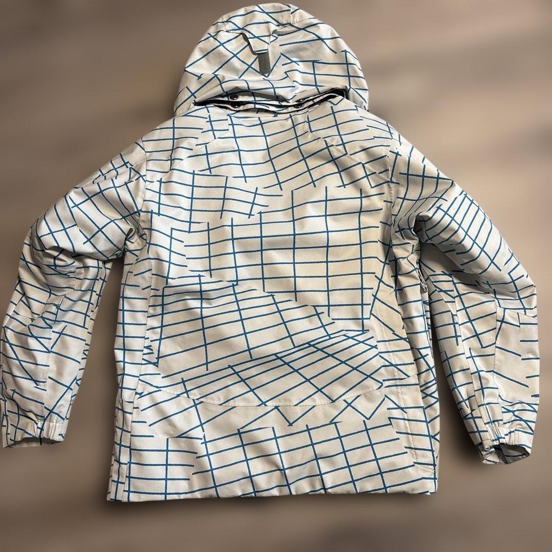 MIZUNOスキーウェア ホワイト/ブルー 格子模様　Mサイズ