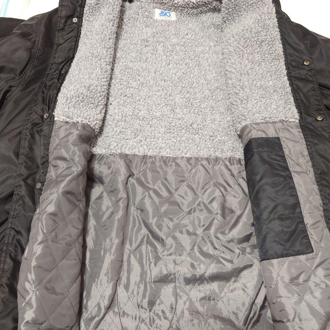 ASICS アシックス ボアベンチコート L 旧モデル／黒／希少／フード付