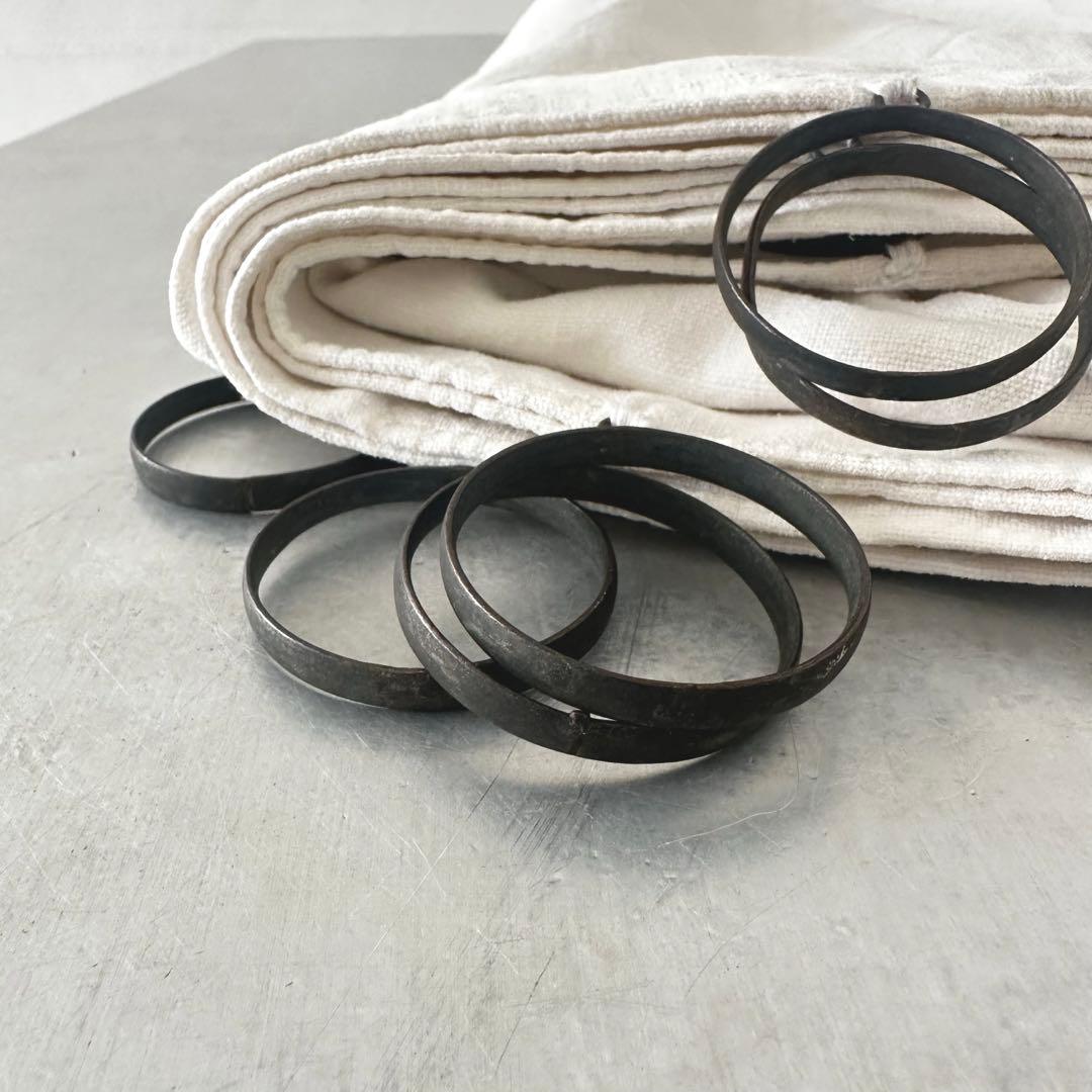 超大判アンティークリネンで仕立てたずっしり重い素敵なカーテン