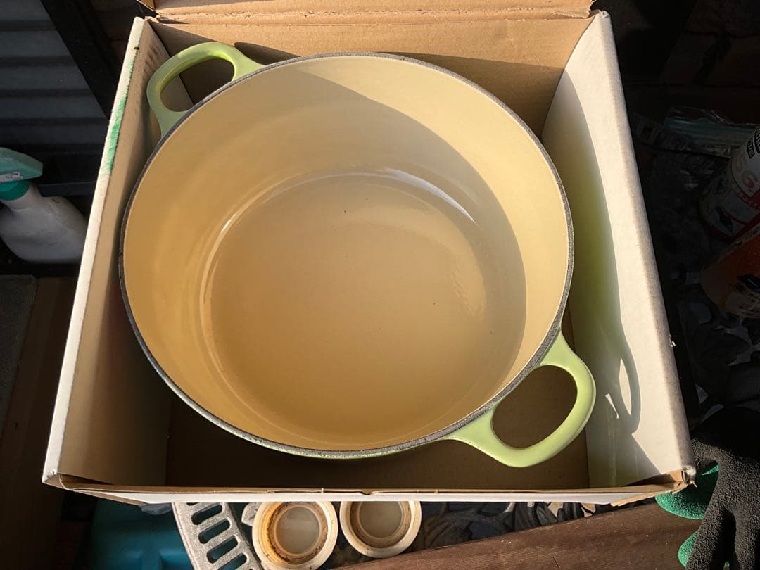 LE CREUSET ル・クルーゼ両手鍋 24cm グリーン