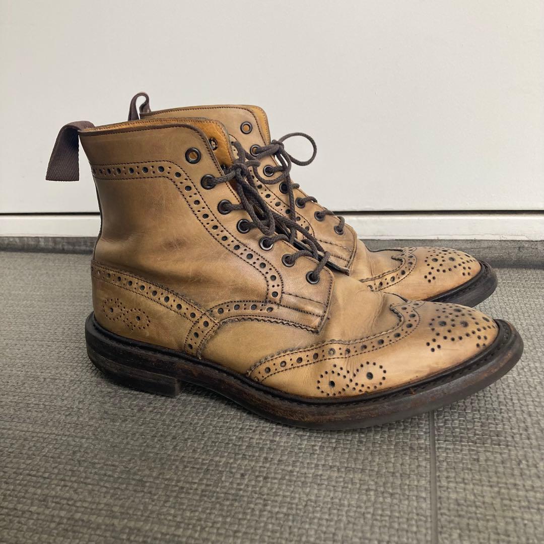 トリッカーズ ポールスミス 編み上げブーツ UKサイズ8.5