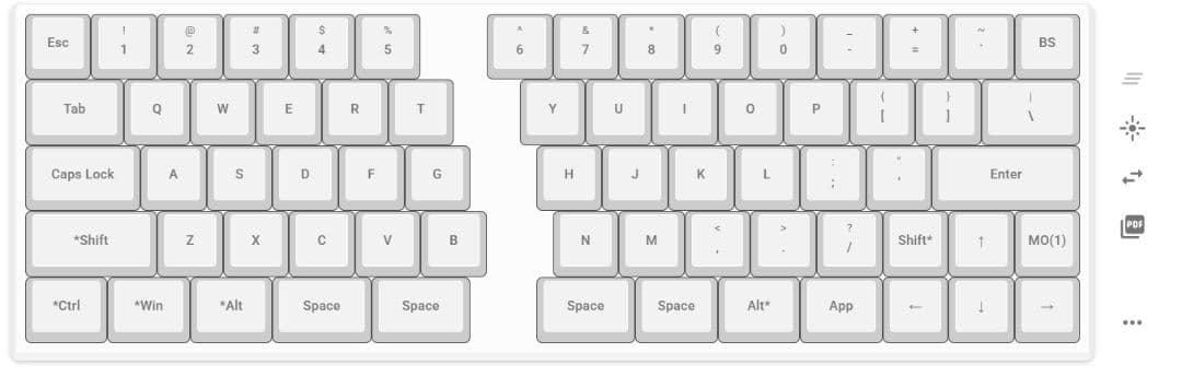 【分割キーボード】guide68 type-c接続
