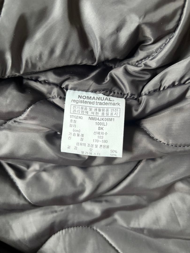 NOMANUAL スタジアムジャンバー　Lサイズ