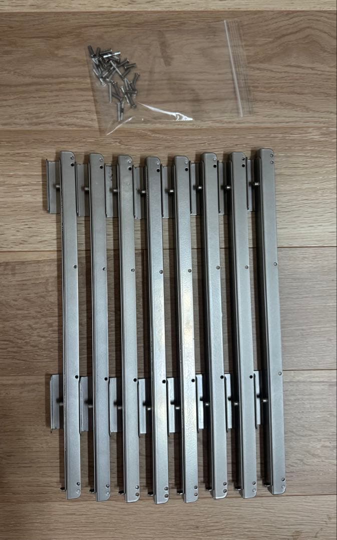 無印良品　ステンレスユニットシェルフ 追加用 ワイヤーバスケット 4個セット