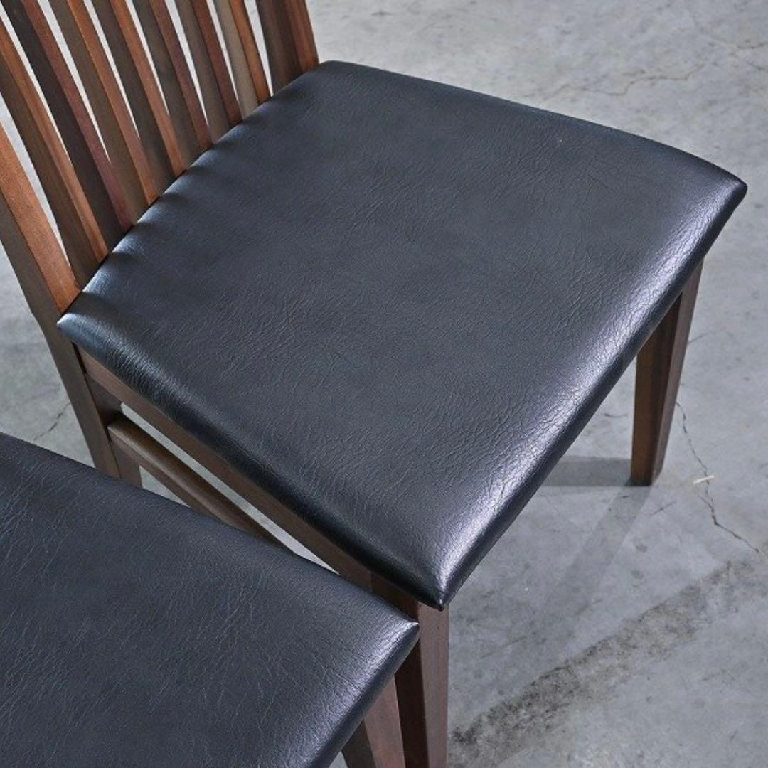 関家具NIPPONAIRE 24万「METRO」4脚セットウォールナット無垢材