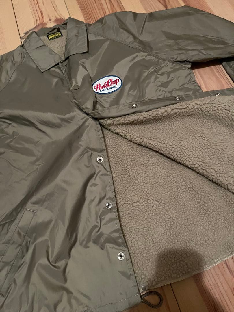 ポークチョップ　ボア　コーチジャケット