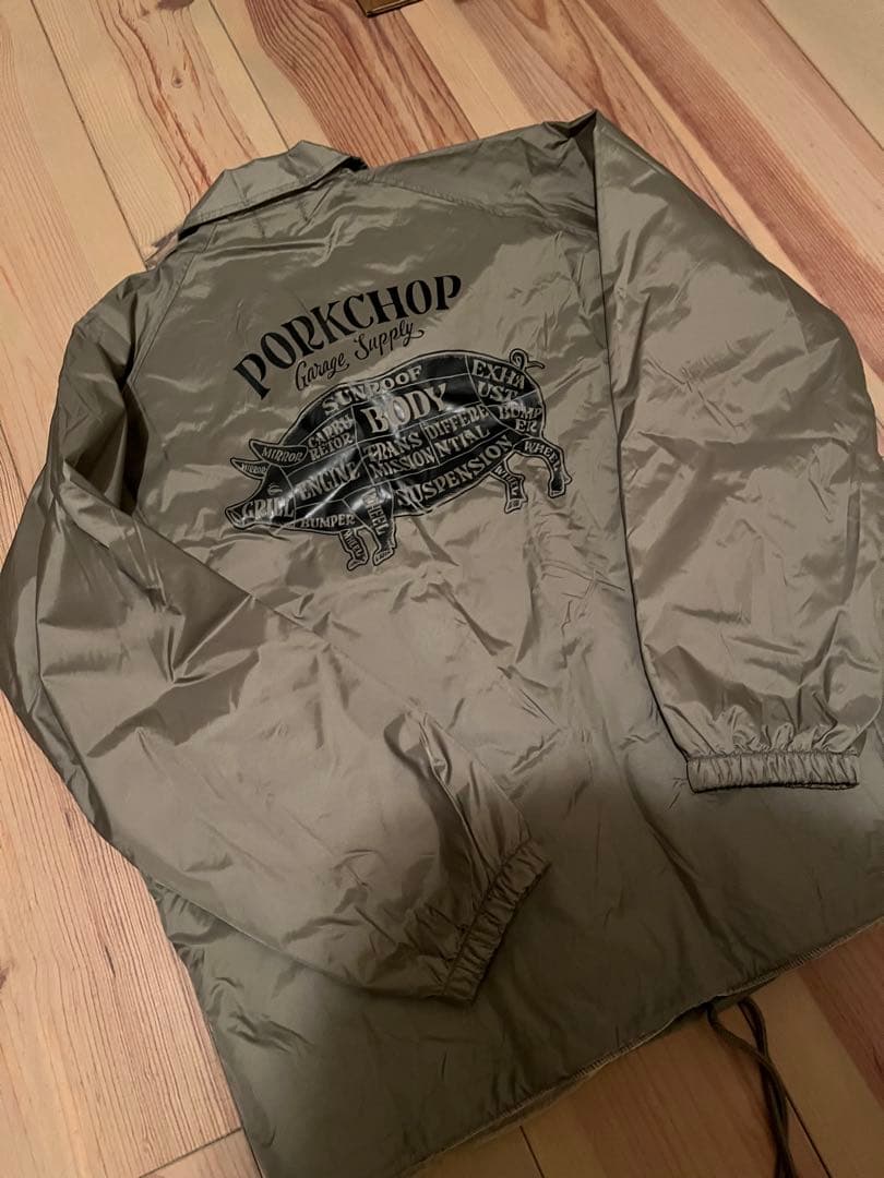 ポークチョップ　ボア　コーチジャケット