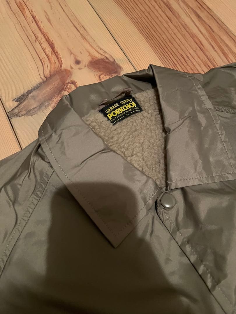 ポークチョップ　ボア　コーチジャケット