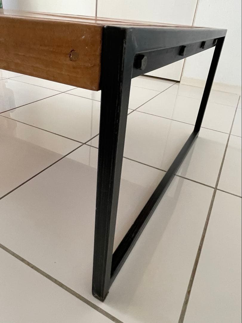 木製センターテーブル ブラウン ビンテージ