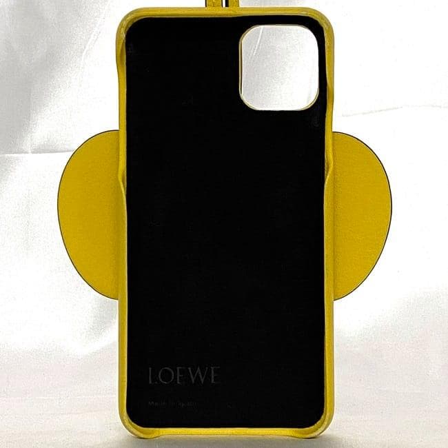 ロエベ iPhone 11 PRO MAX ケース イエロー f-21207