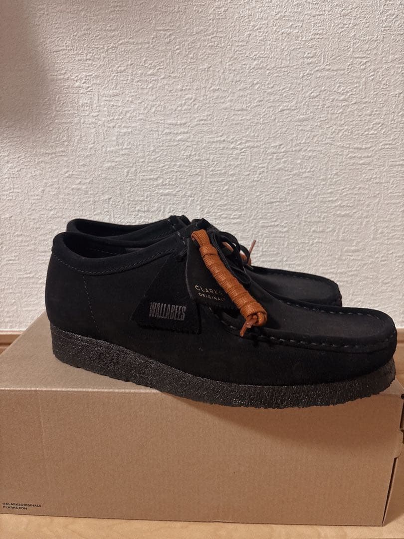hr様　Clarks Wallabee 黒 モカシン