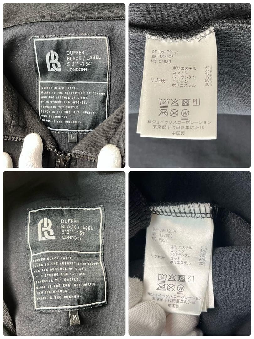 DUFFER BLACKLABEL SORONA ダンボールニット セットアップ