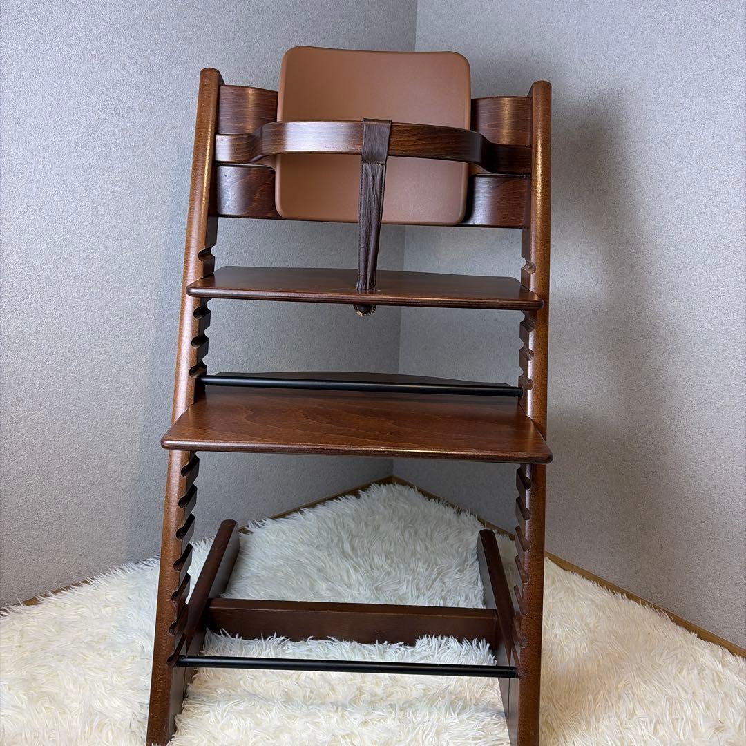 美品　ストッケトリップトラップ　ベビーセット　ブラウン　NO3