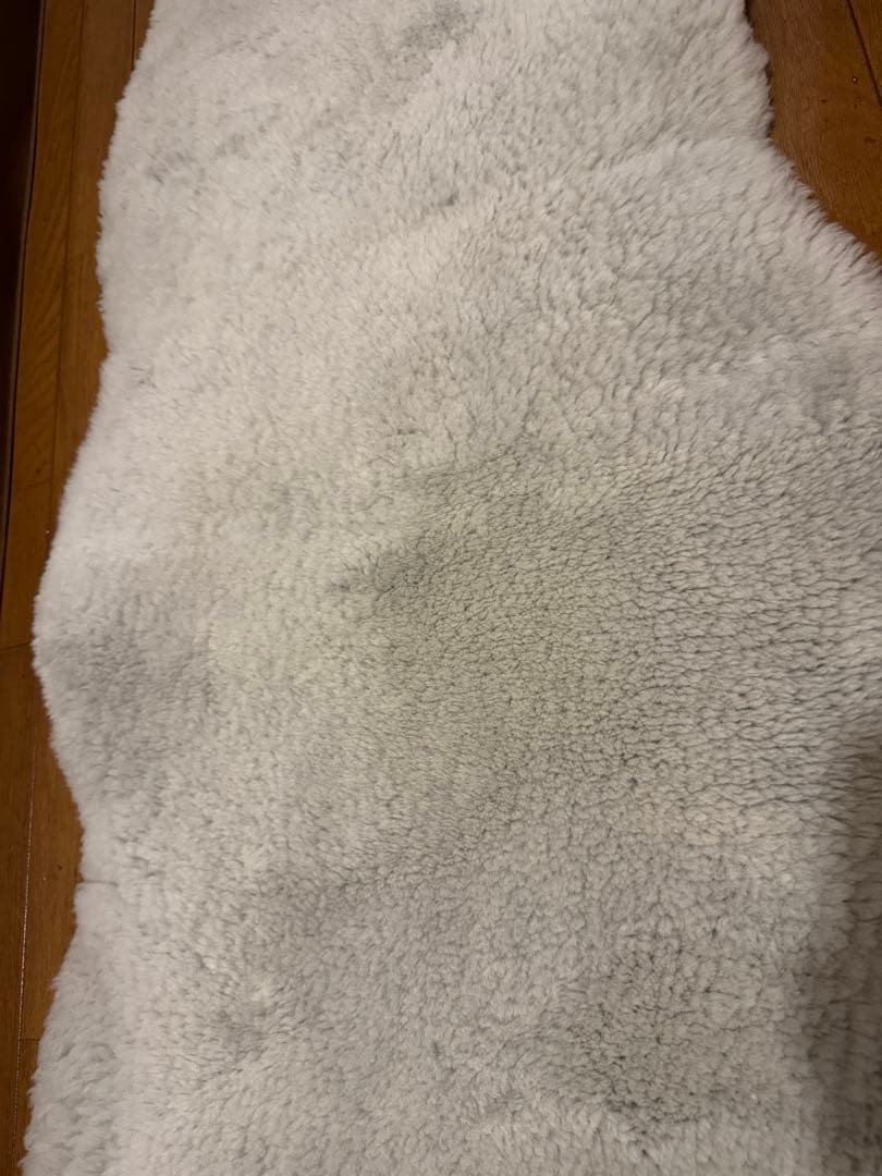 【勝子】NICHIRO ニチロ　ムートンラグ　グレー