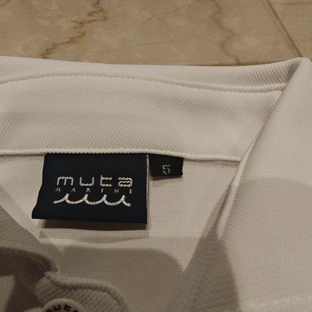 muta-marine ムータマリン ドッキングマリンロゴ ヘムリブ ポロシャツ