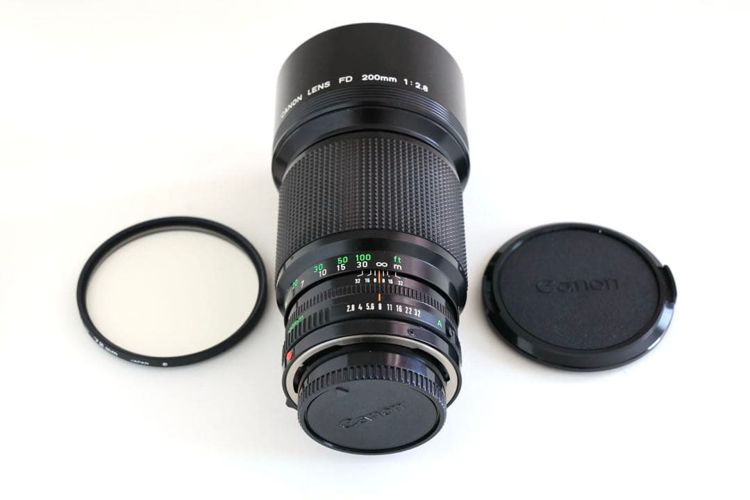 【完動•美品】 Canon New FD 200mm f2.8