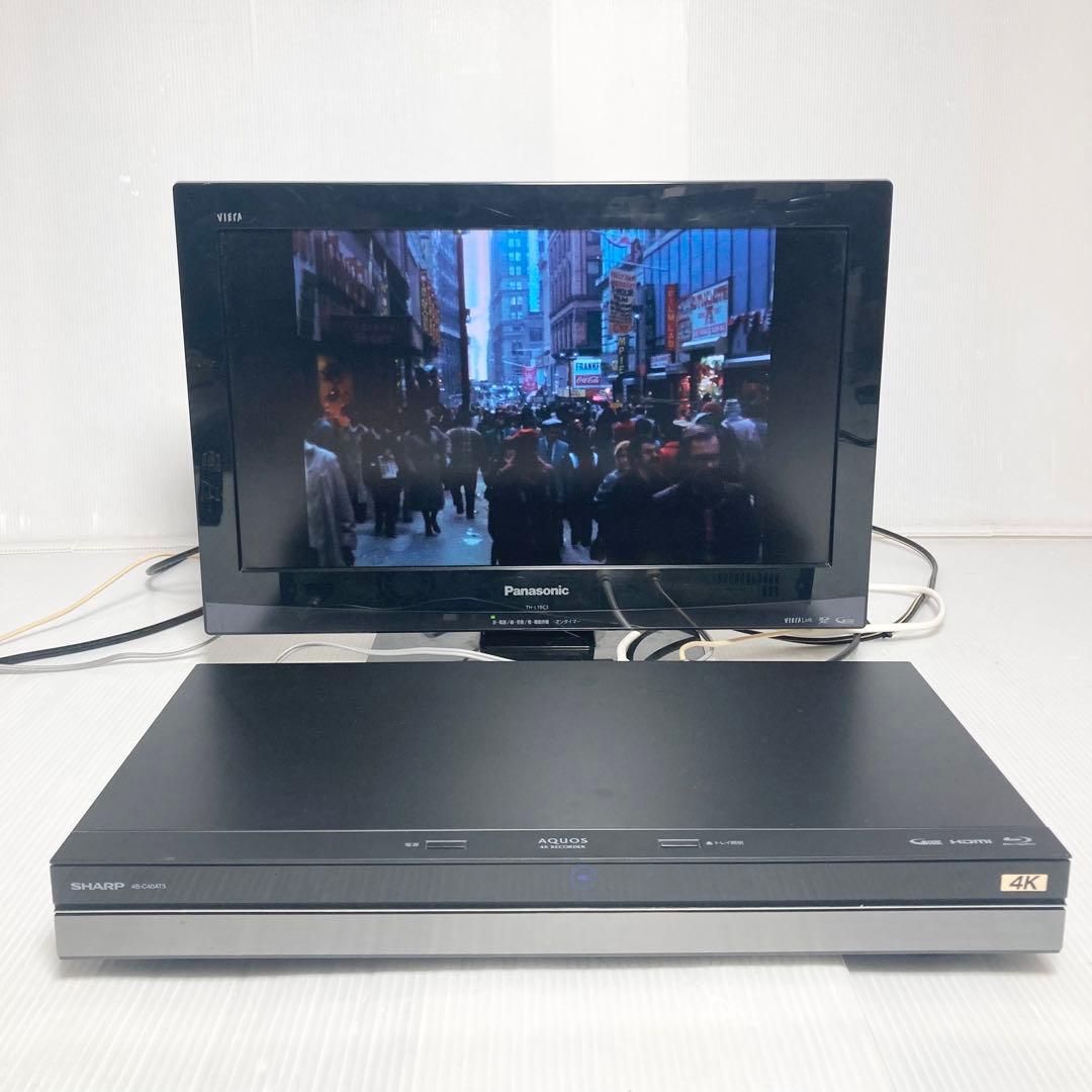 極美品 SHARP 4K ブルーレイレコーダー 4B-C40AT3 2019年製