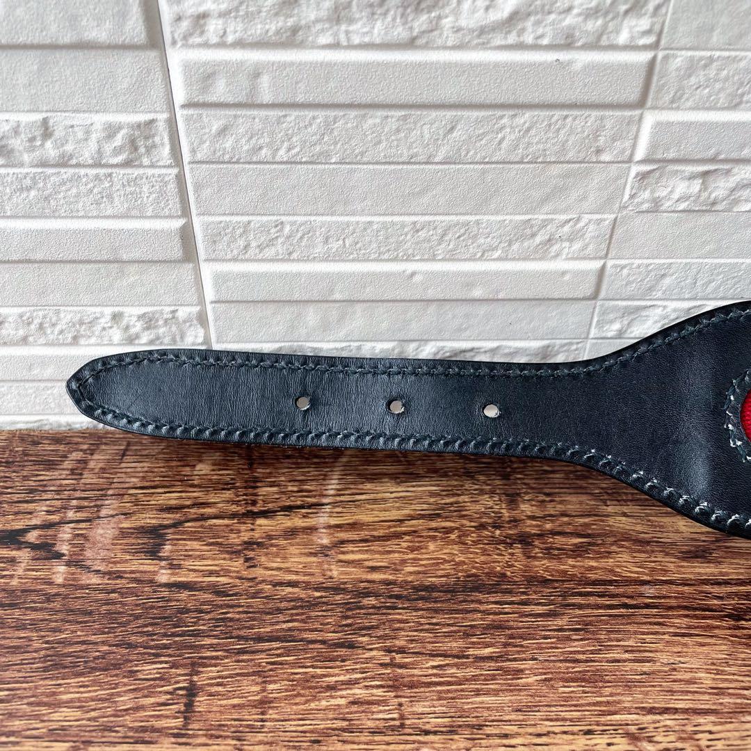 レア グッチ シェリー ライン ホースビット コットン × レザー ベルト