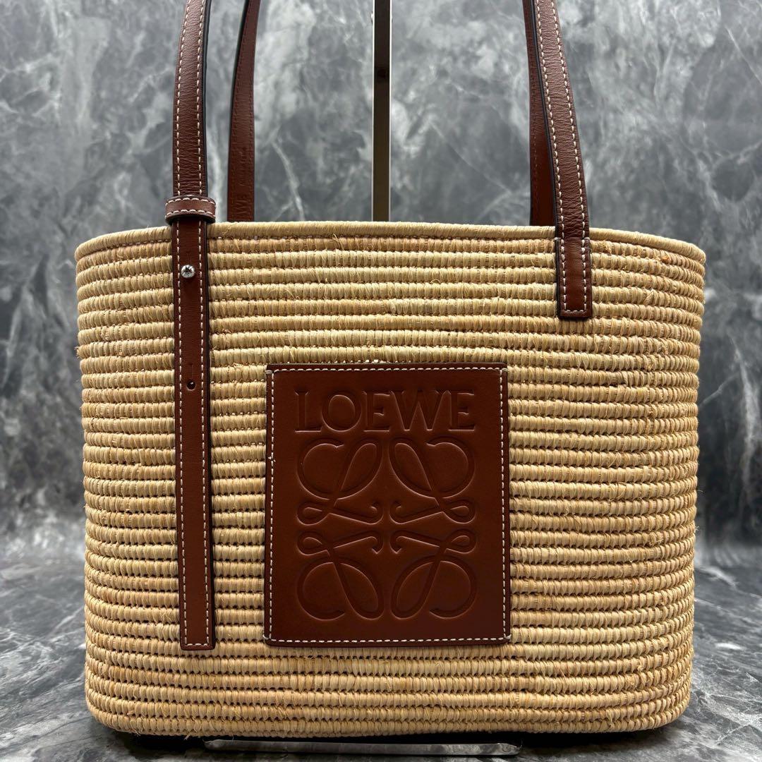 さくら ✨ロエベ　スクエア バスケットバッグ スモール