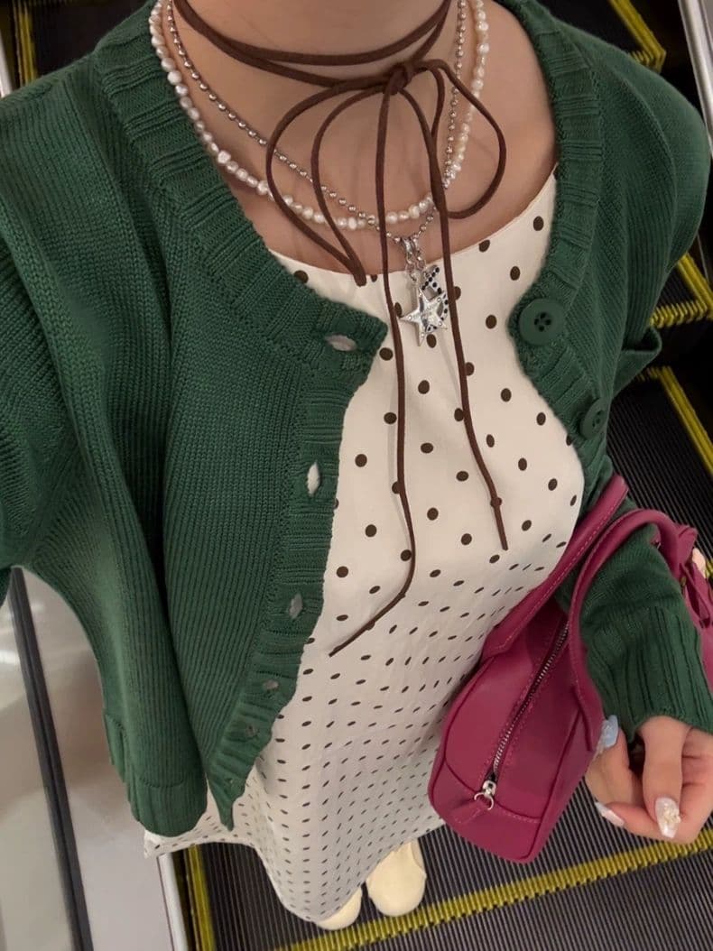 完売品 ドット柄 ミニ丈 ジャンスカ TINA：JOJUN