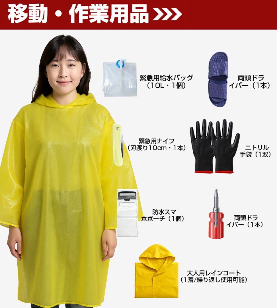 防災グッズ 防災セット 1人用 47点セット 26種類 完全備蓄 エアーマット